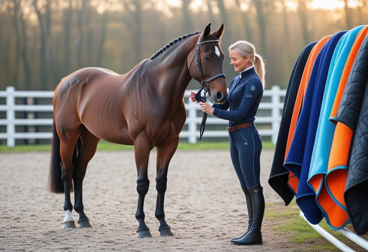 Sådan vælger du det perfekte ridedækken og kvalitetsstrigler til hestepleje